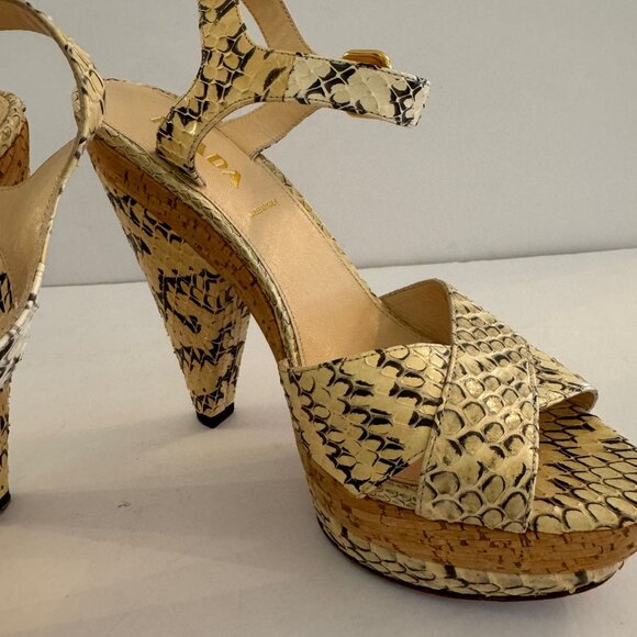 PRADA Snakeskin Platforms - Picture 9 of 16